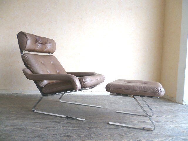 Lounge Chair + Ottomane 70er