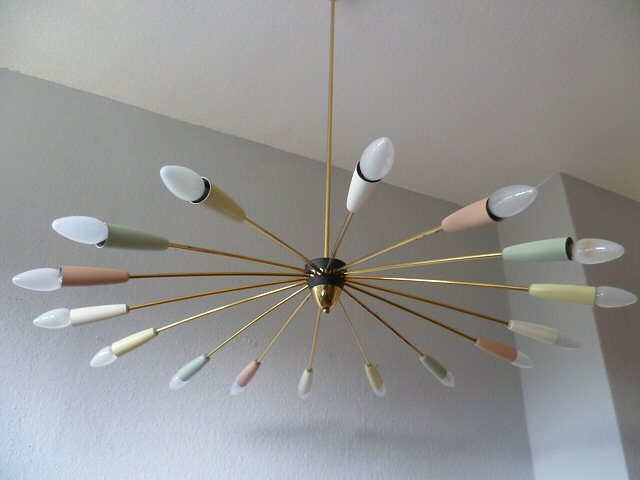 Sputnik Deckenlampe 16-armig mehrfarbig